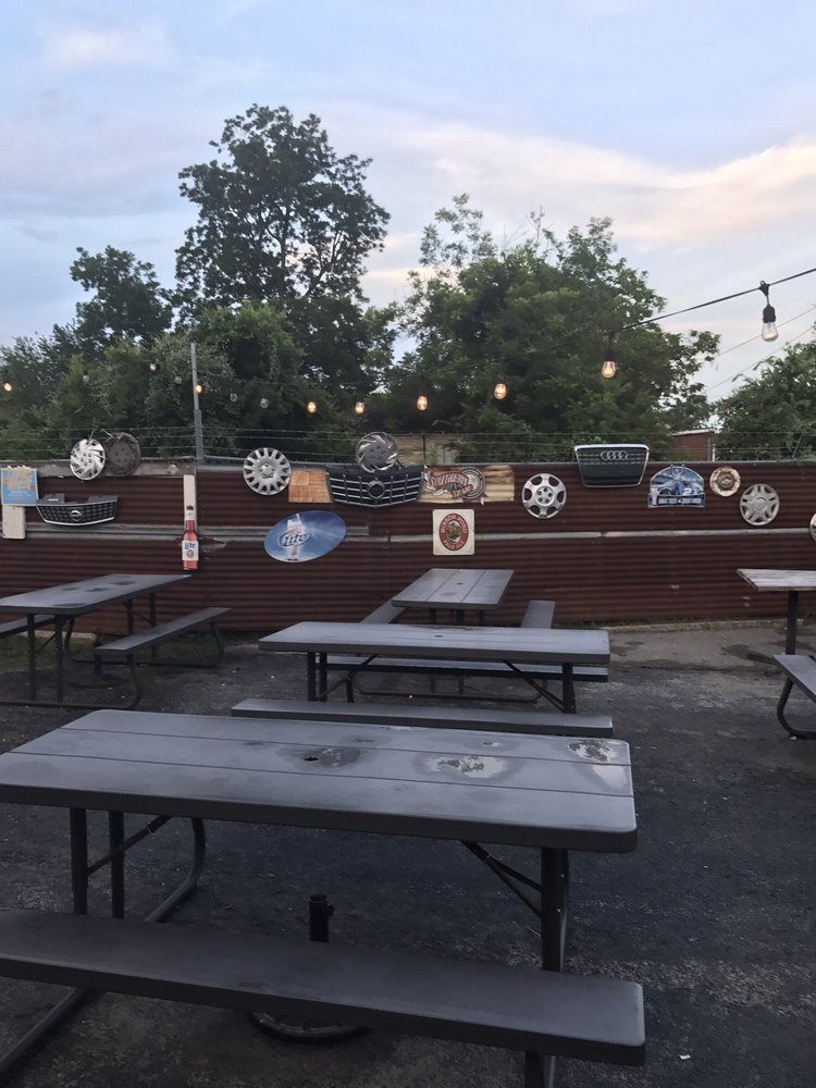 Tables and a clear sky Out door dining area